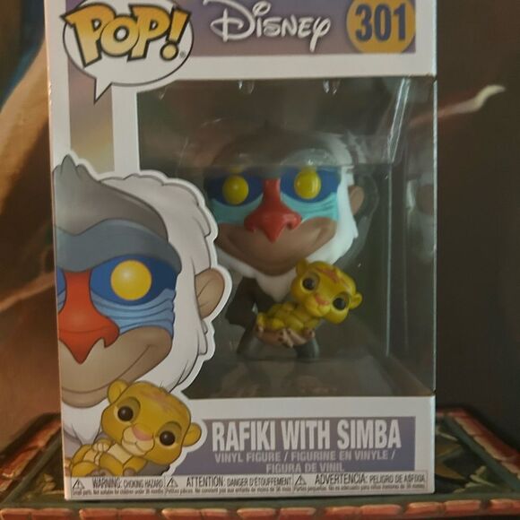 Funko Pop Disney Rafiki with Simba Figure 301 - Picture 3 of 11